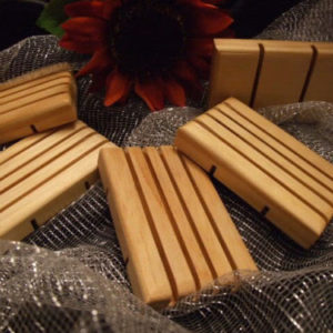 Accessory: Natural Handmade Wood Soap Dish