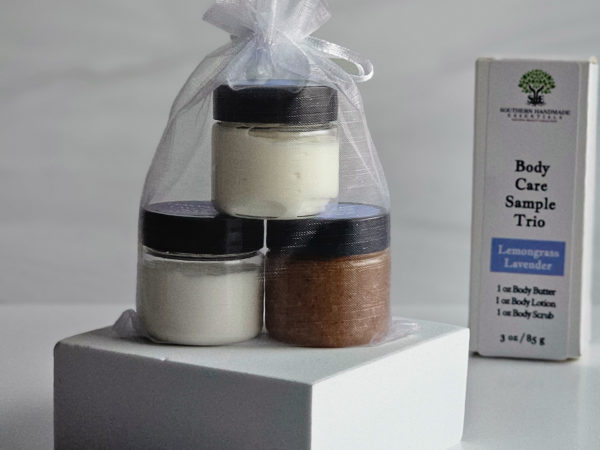 Body Care Sample Trio: Lemongrass Lavender
