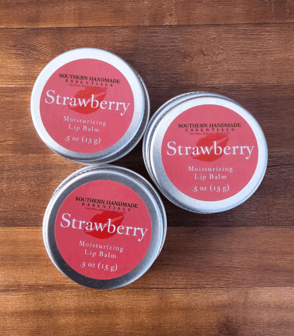 Natural Lip Balm: Strawberry