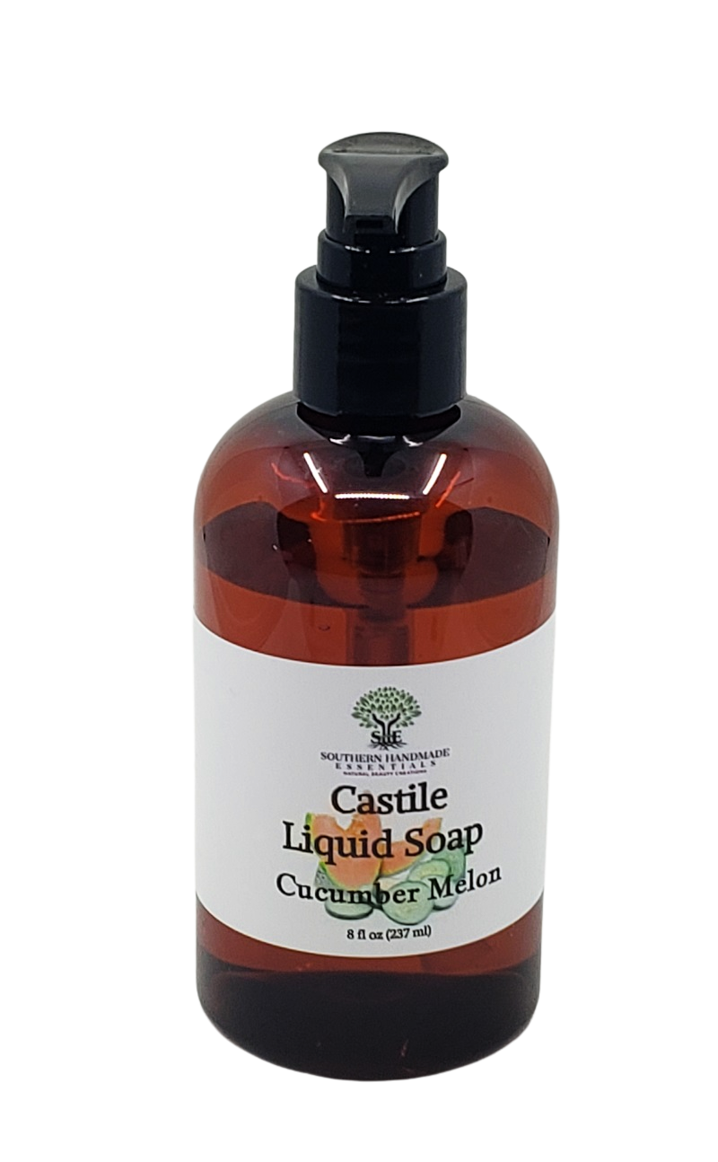 Home Essentials- Castile Liquid Soap (Cucumber Melon)
